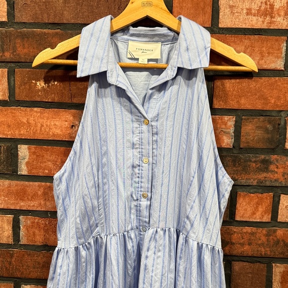 Pomander Place Light Blue Striped Dress - Picture 5 of 13